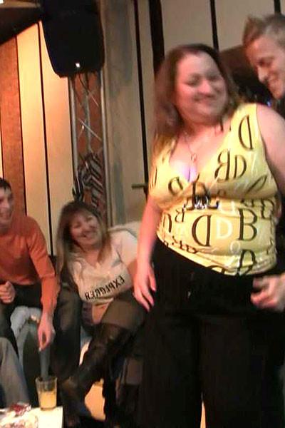 11P Fat girls strip nude and play dirty at the party where their bodies are worshipp