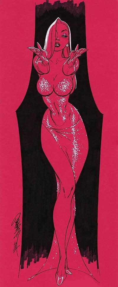 16P Sexy Cartoon Art by J. Scott Campbell 