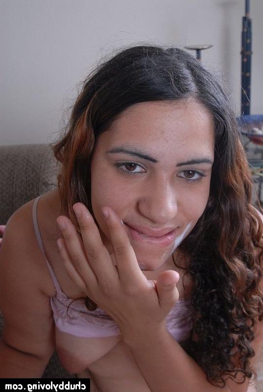 12P Chubby Latina Milking Load from Stiff dick