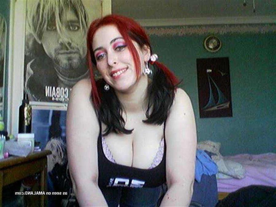 15P Busty emo showing off her monster tits on cam 