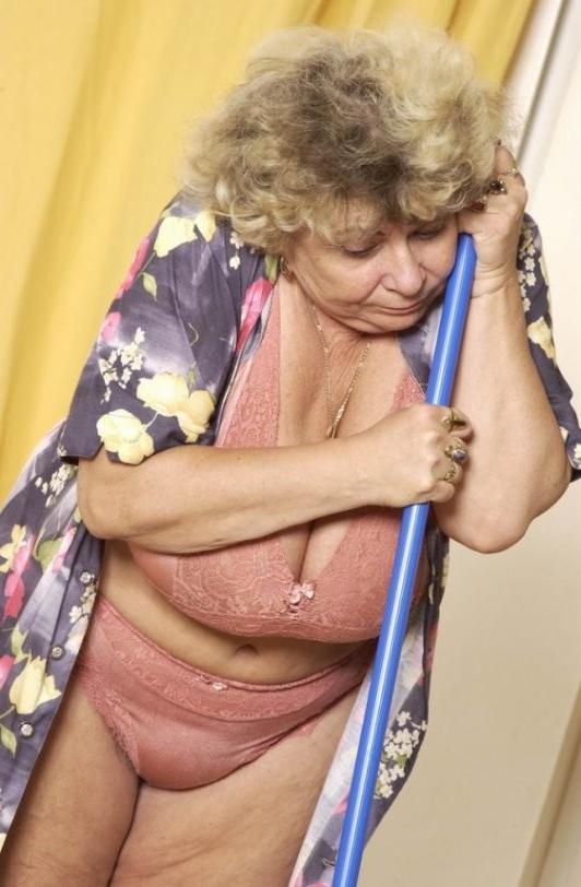 16P Huge titted granny with gigantic tits and hairy cunt get nasty