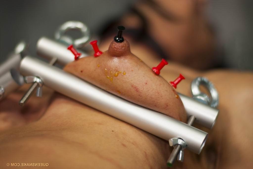 16P Extreme bloody piercing and tits torture