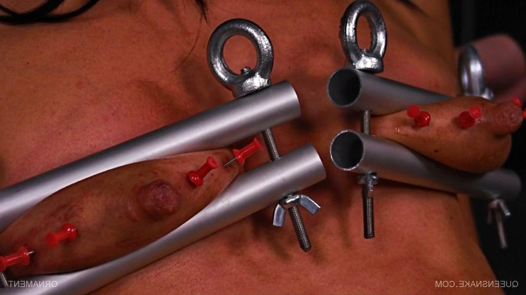 16P Extreme bloody piercing and tits torture