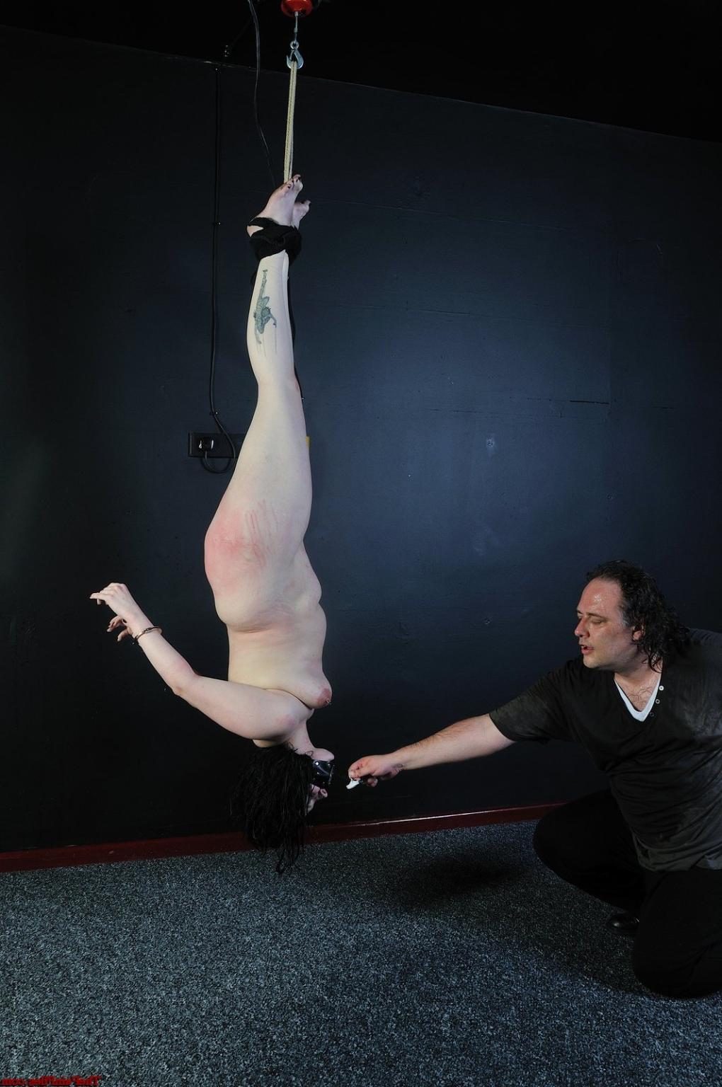 16P Chubby amateur slaves whipped suspension and deprived water bondage