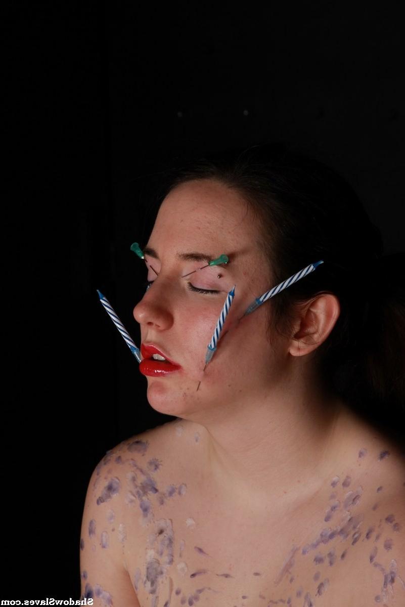 16P Needle punished Lyarah in extreme play piercing torture