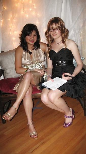 9P Pink Glasses and Heels