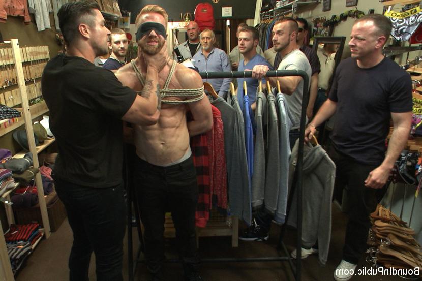 15P Greedy whore stuffed full of cock at a local clothing store
