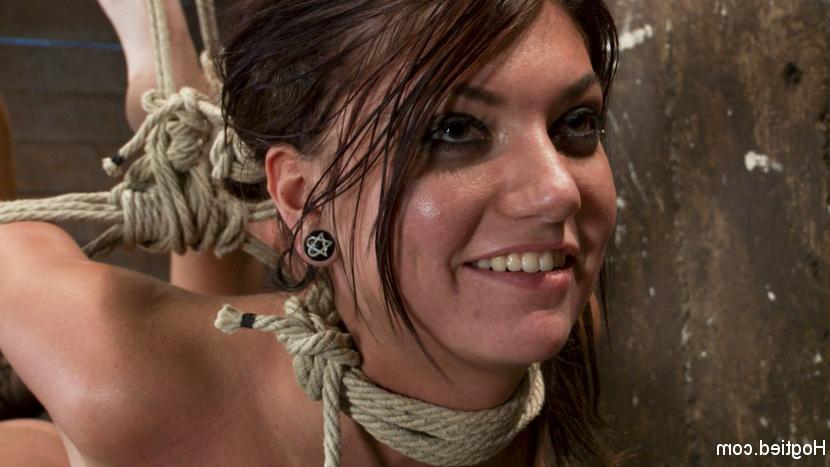 15P Exposed in an open wrist-ankle hogtie, Isis fists 19 year old Cassandra's cunt r