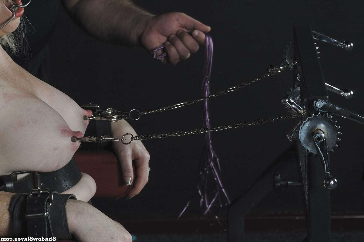 16P Painsluts erotic torture and extreme depraved nipple punishments of blonde amate