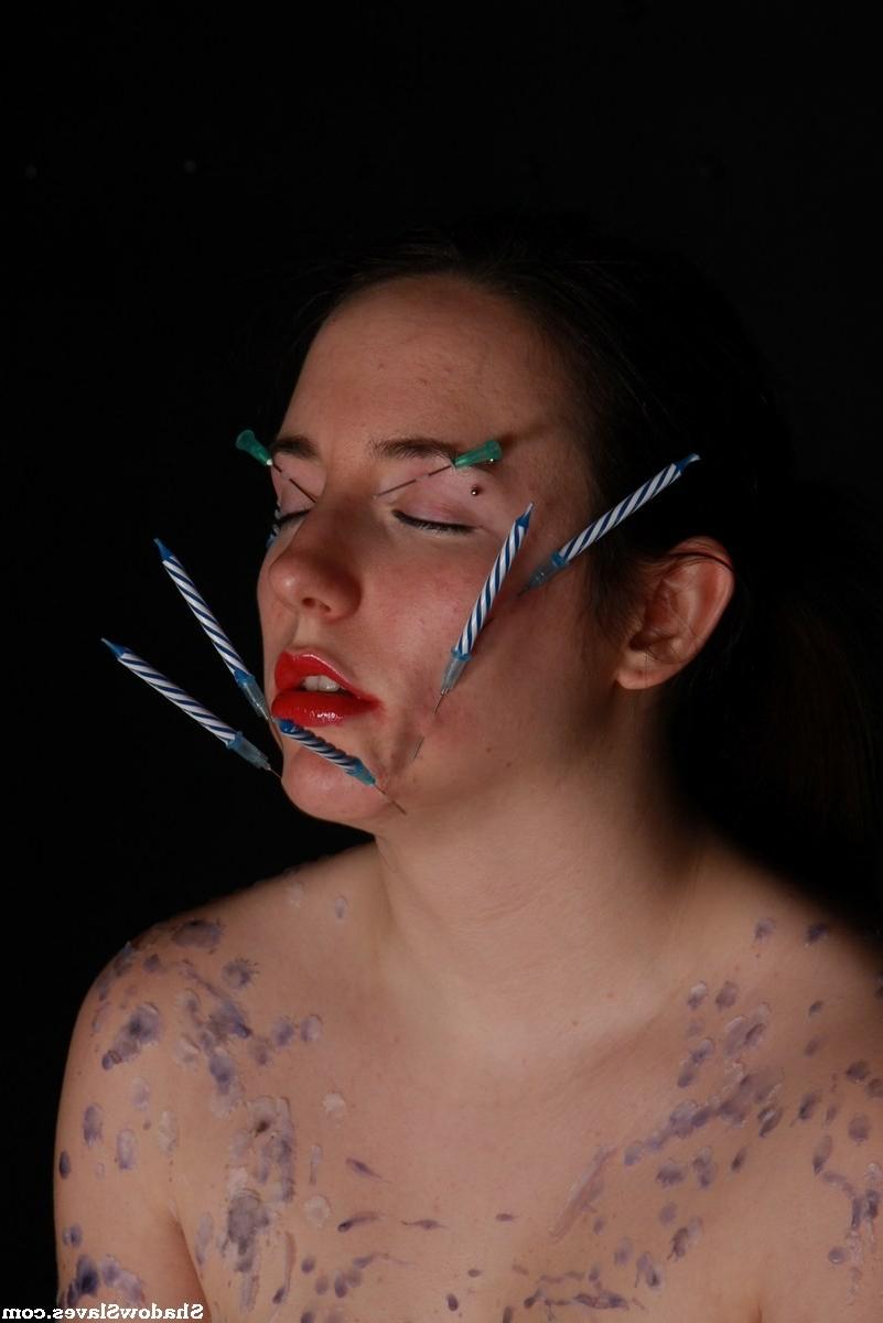 16P Lyarahs burning needle torture and piercing punishments of facially tormented ca