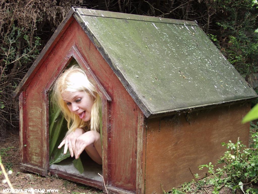 16P Puppy training petplay and bizarre humiliation of busty tattooed blonde Cherry i