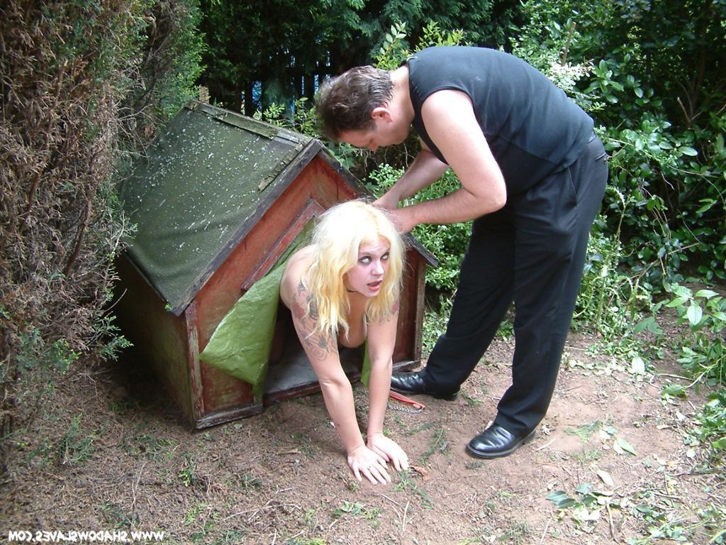 16P Puppy training petplay and bizarre humiliation of busty tattooed blonde Cherry i