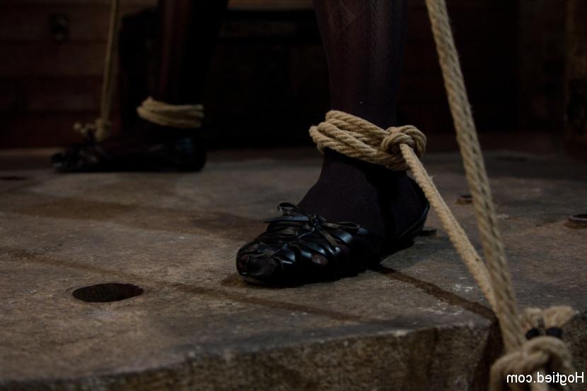 15P Bondage virgin experiences inescapable rope bondage  Unable to prevent us from m