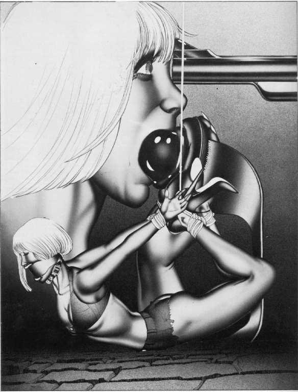 15P vintage female rope bondage and pain artworks