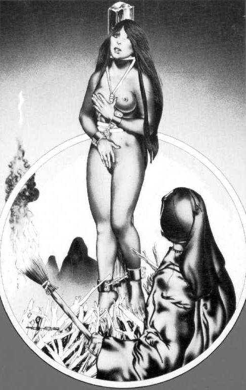 15P vintage female rope bondage and pain artworks