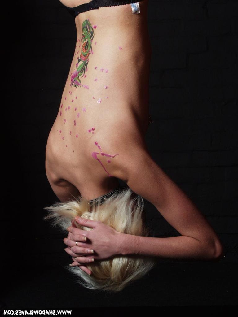 15P Suspension bondage and extreme punishments of blonde Wynters who is whipped and 