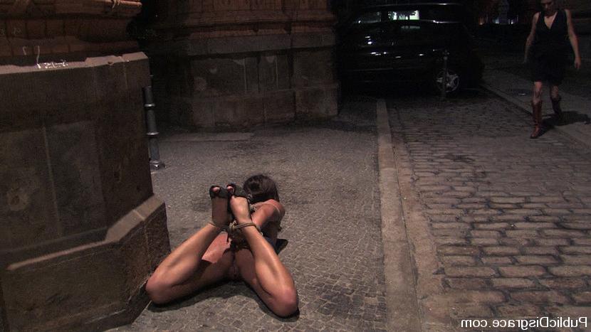 12P Czech beauty throat fucked in a subway station at night