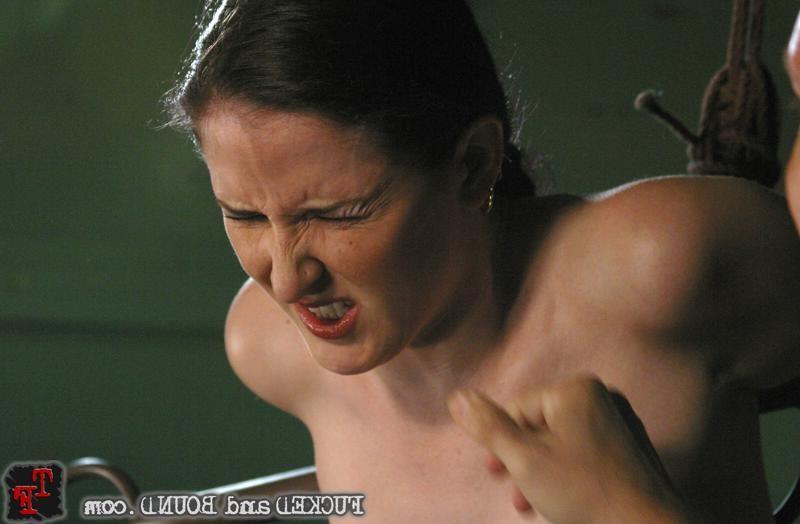 15P Submissive slut Caroline Pierce gets bound and fucked in bondage by Brandon Iron