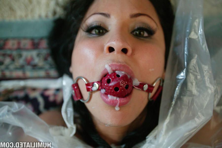 16P MILF covered with jizz after a long and hard bondage fuck