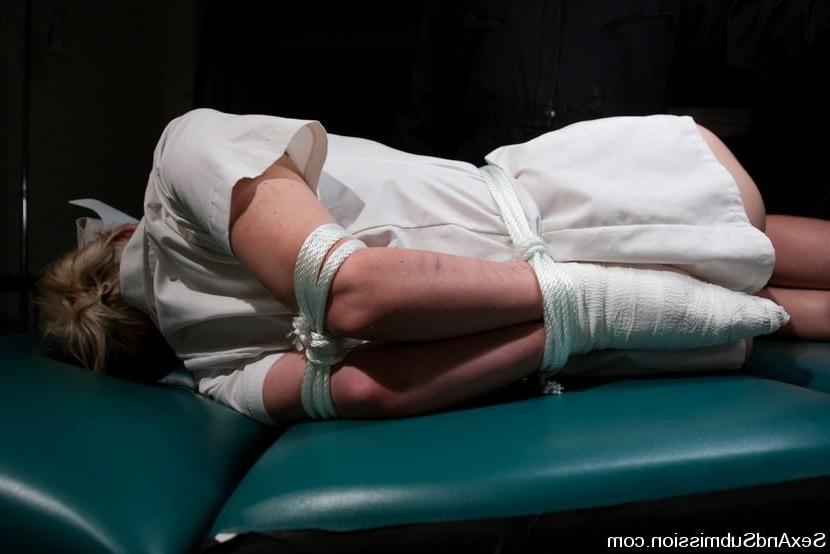 15P Sassy nurse excited in bondage act and fucked in every hole