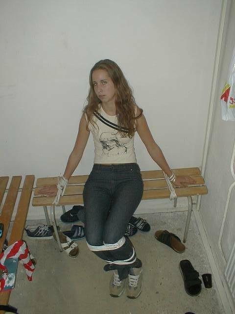12P Sexy Russian teen tied down and played with
