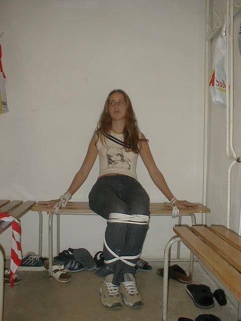 12P Sexy Russian teen tied down and played with