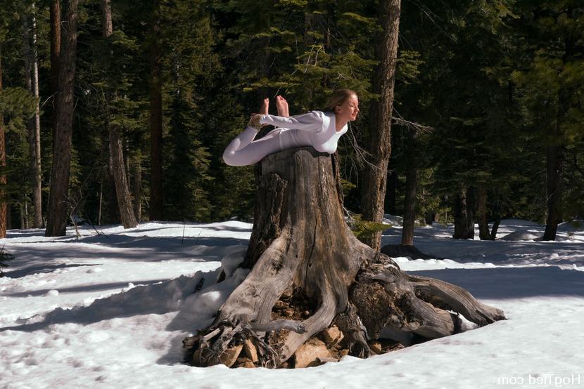 15P Amber tied to a tree, Nina dragged through the snow and Dia fucked on a stump