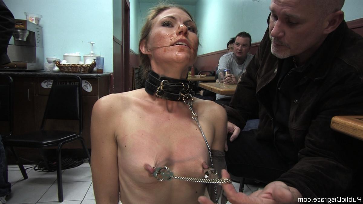 24P Babe gets disgraced, dominated, bounded and fucked in public for everyone to tou
