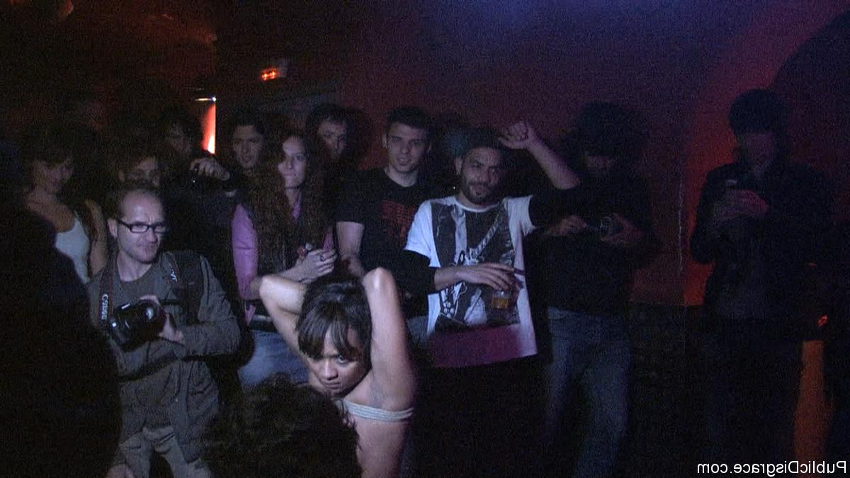 24P Babe gets disgraced, dominated, bounded and fucked in public for everyone to tou