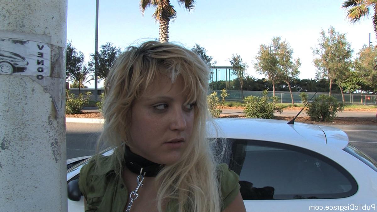 24P Babe gets disgraced, dominated, bounded and fucked in public for everyone to tou