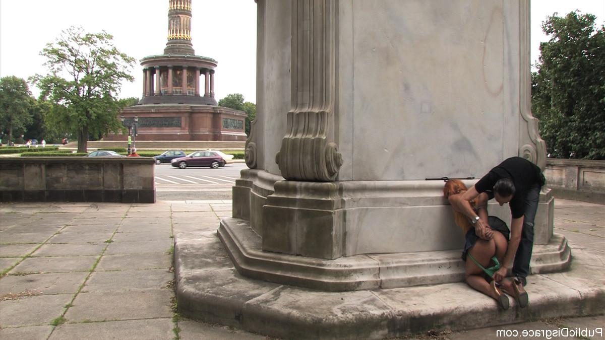 24P Babe gets disgraced, dominated, bounded and fucked in public for everyone to tou