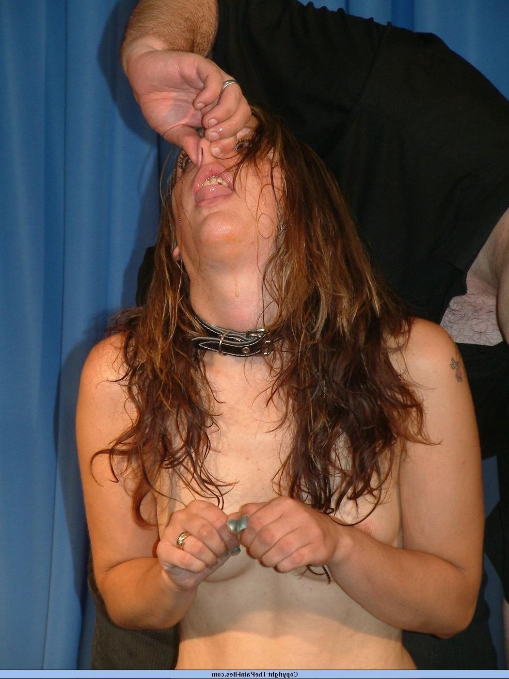 16P Kinky slavegirl Emma Louise in extreme humiliation and tit torments to tears