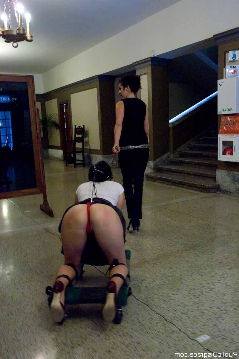 17P Public bondage with a hot chick and kinky outdoor disgrace