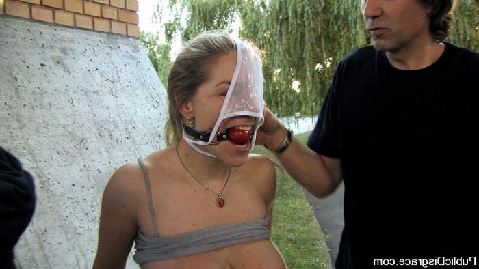 15P Helpless sex slave drug around and fucked in public