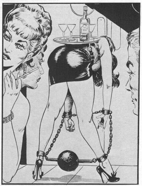 15P vintage leather and chain bdsm artwork