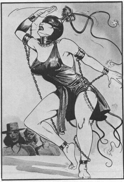 15P vintage leather and chain bdsm artwork
