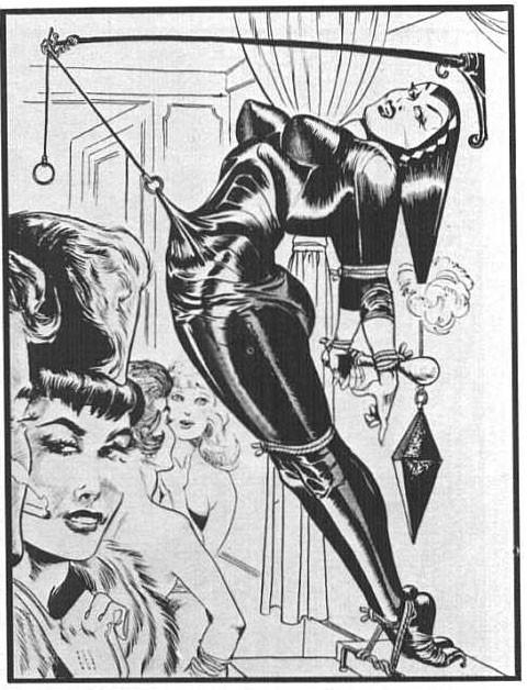15P vintage leather and chain bdsm artwork