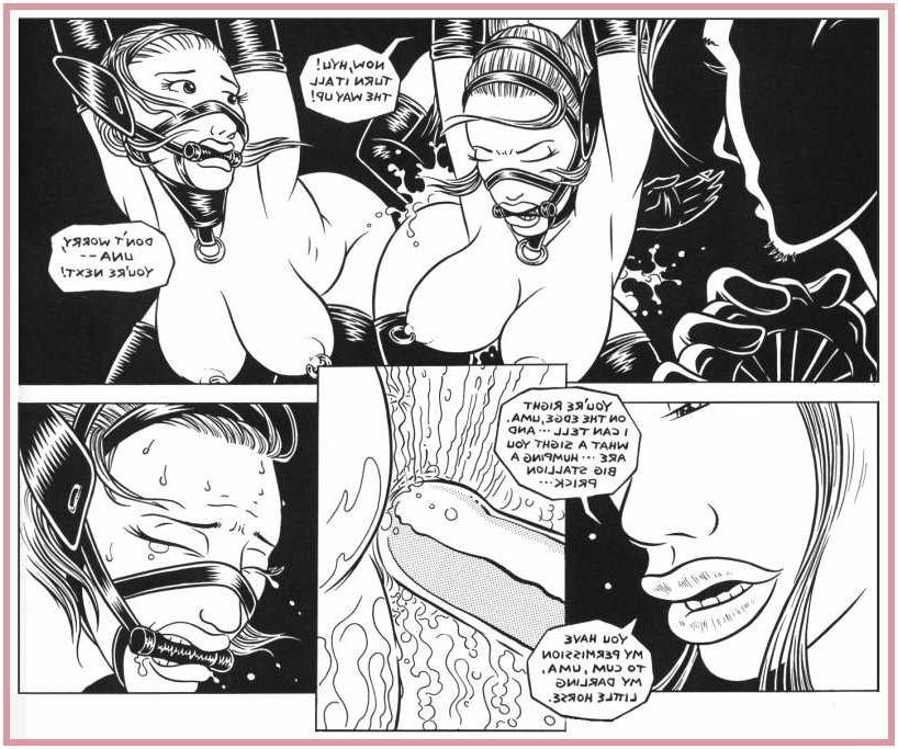14P bizarre leather fetish sex comic