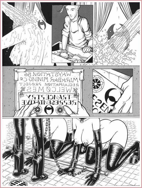 14P bizarre leather fetish sex comic