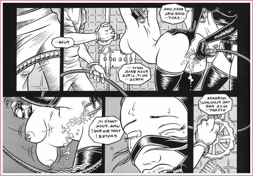 14P bizarre leather fetish sex comic
