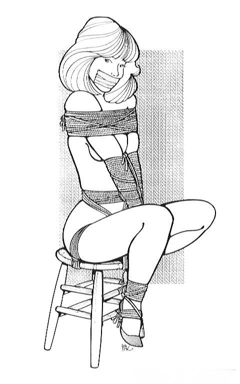15P beautiful female bondage art