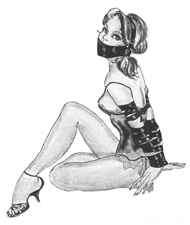 15P beautiful female bondage art