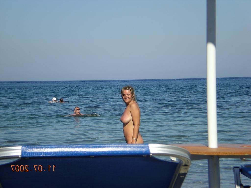 15P Smoothest nudists play together in the warm water