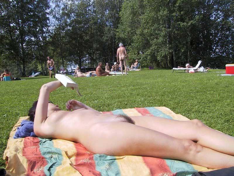 15P Watch these smooth nudists play at a public beach