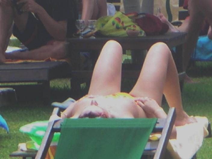 12P Naughty young nudists play with each other in sand