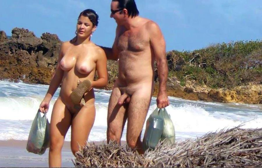 15P Watch these smooth nudists play at a public beach