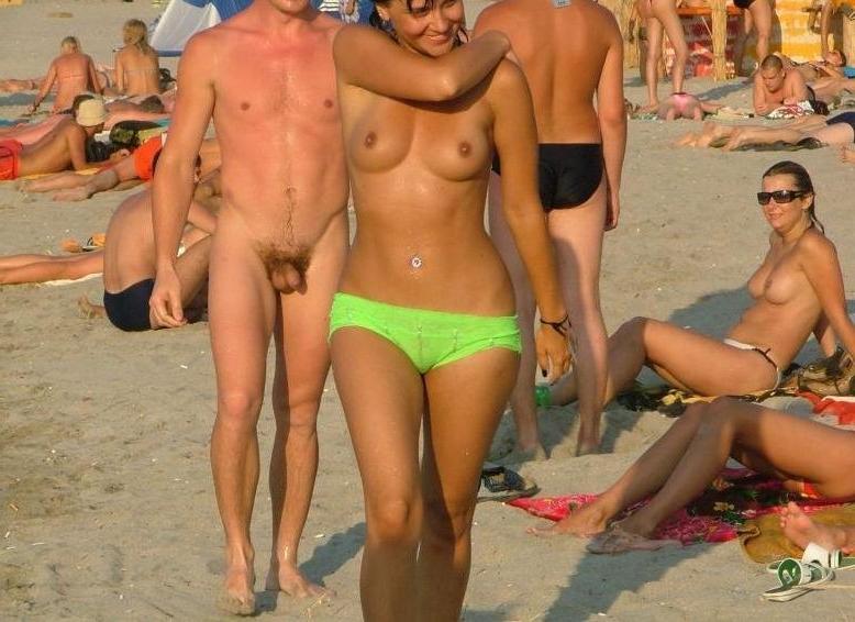 15P Watch these smooth nudists play at a public beach