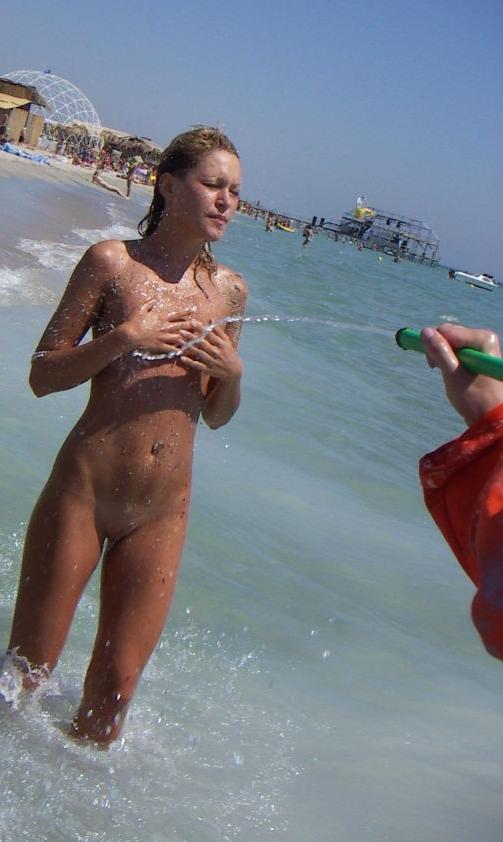15P Teen nudists take off their clothes and play nude