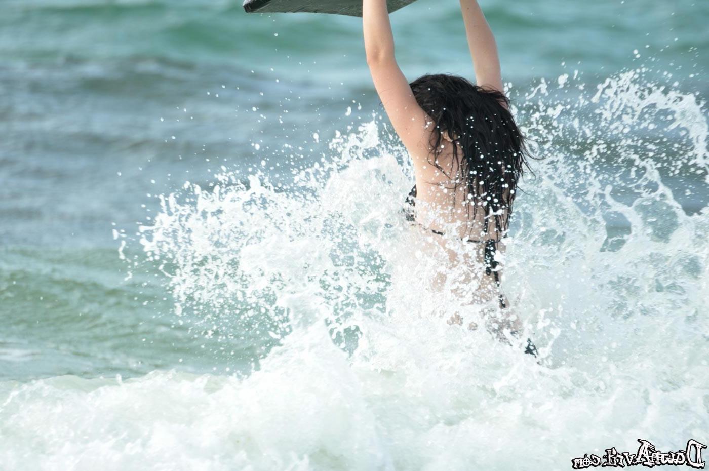16P Kinky teen girl at beach