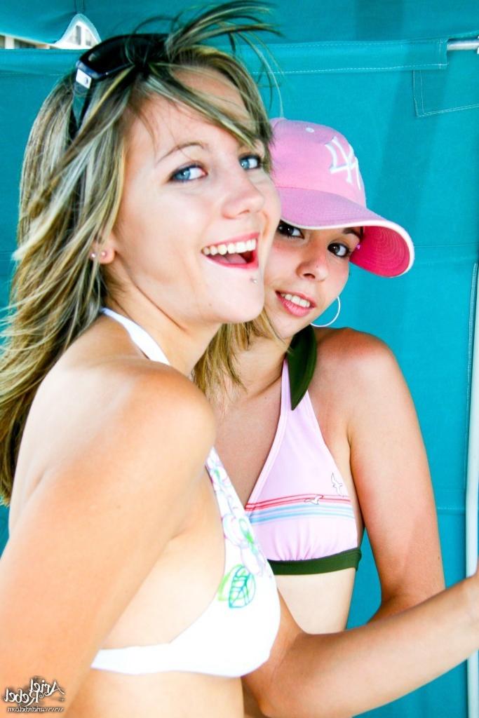 16P Two cute beach babes